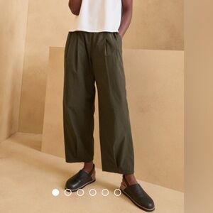 EILEEN FISHER Organic Cotton Poplin Lantern Pants Oversized Women’s M Like New